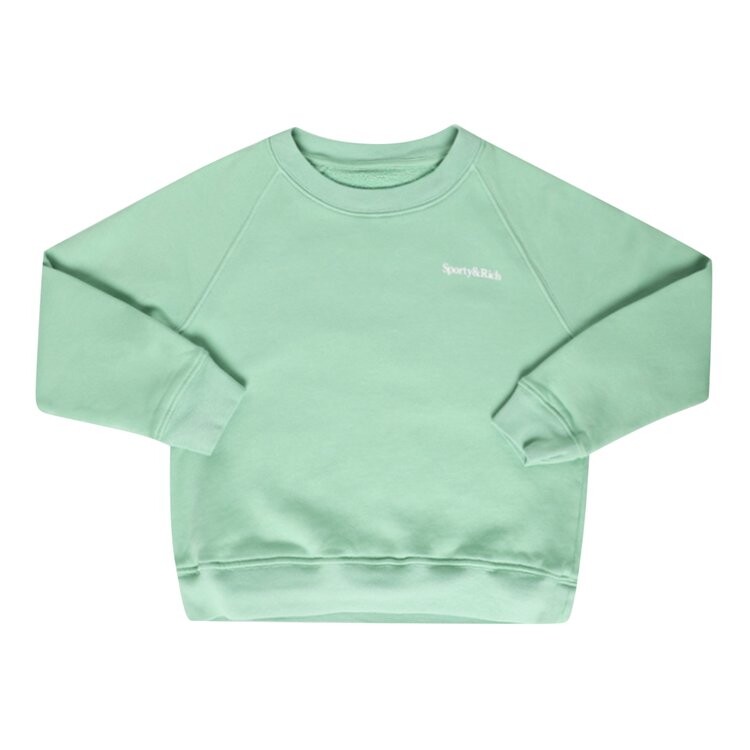 

Толстовка Sporty & Rich Kids Eat More Veggies Crewneck, цвет Sage/White