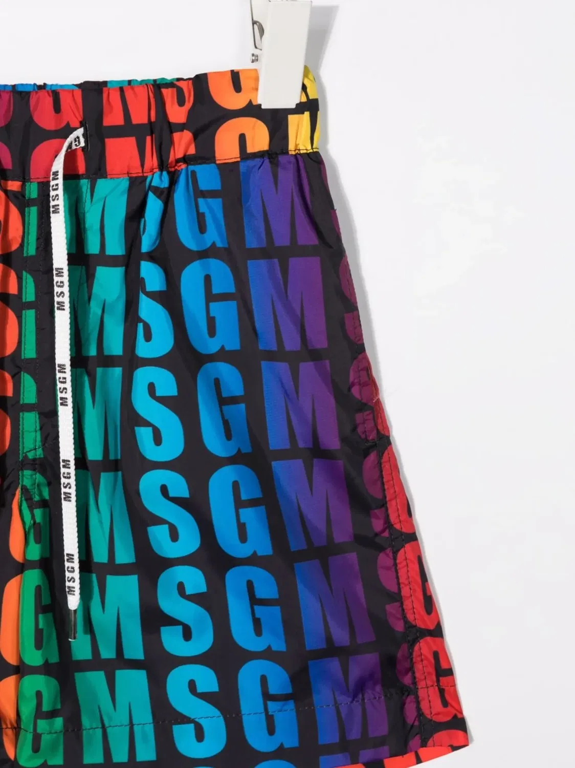 Шорты с кулиской и логотипом MSGM Kids — фото 3