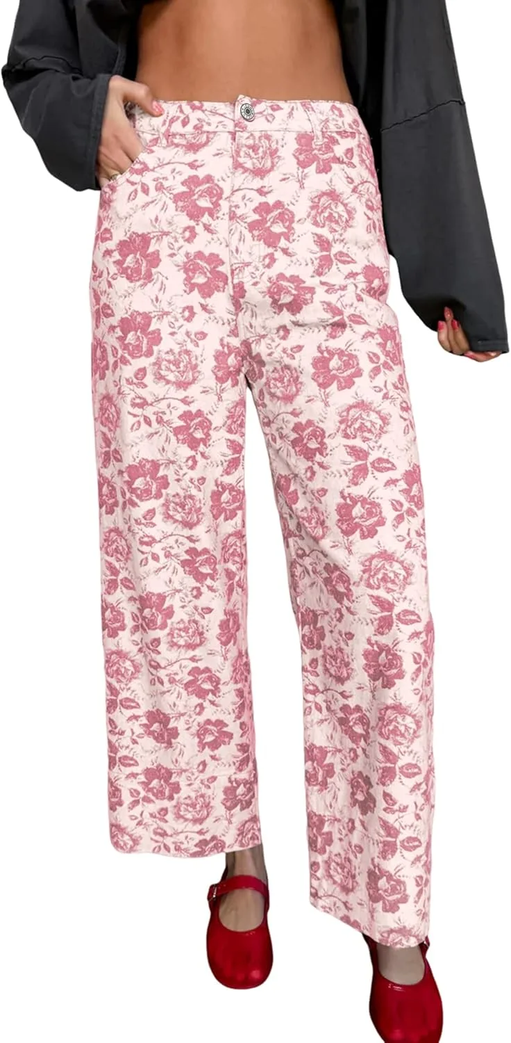 

Джинсы для женщин Vintage Denim High Waist с накладными карманами Loricete