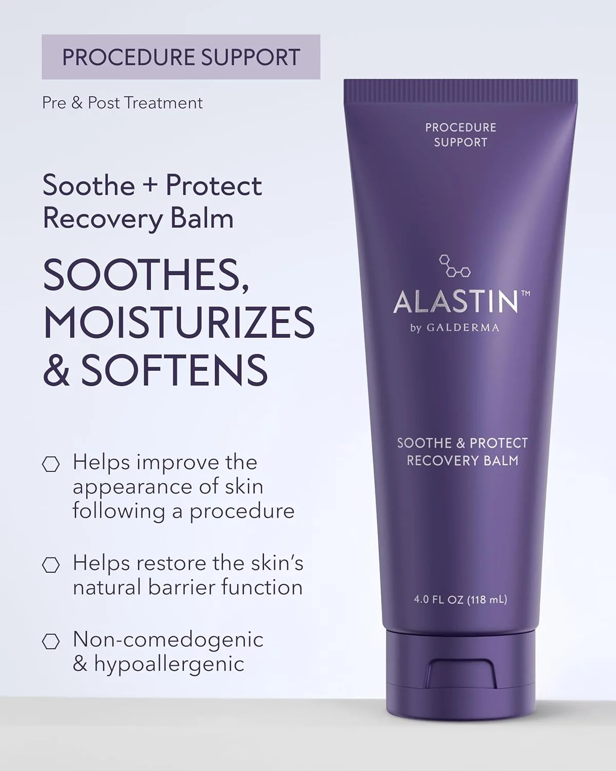 Восстанавливающий бальзам для кожи ALASTIN Soothe + Protect (118 мл) | Увлажняющий крем для восстановления после процедур | Увлажняющий и успокаивающий крем для тела Alastin Skincare — фото 3