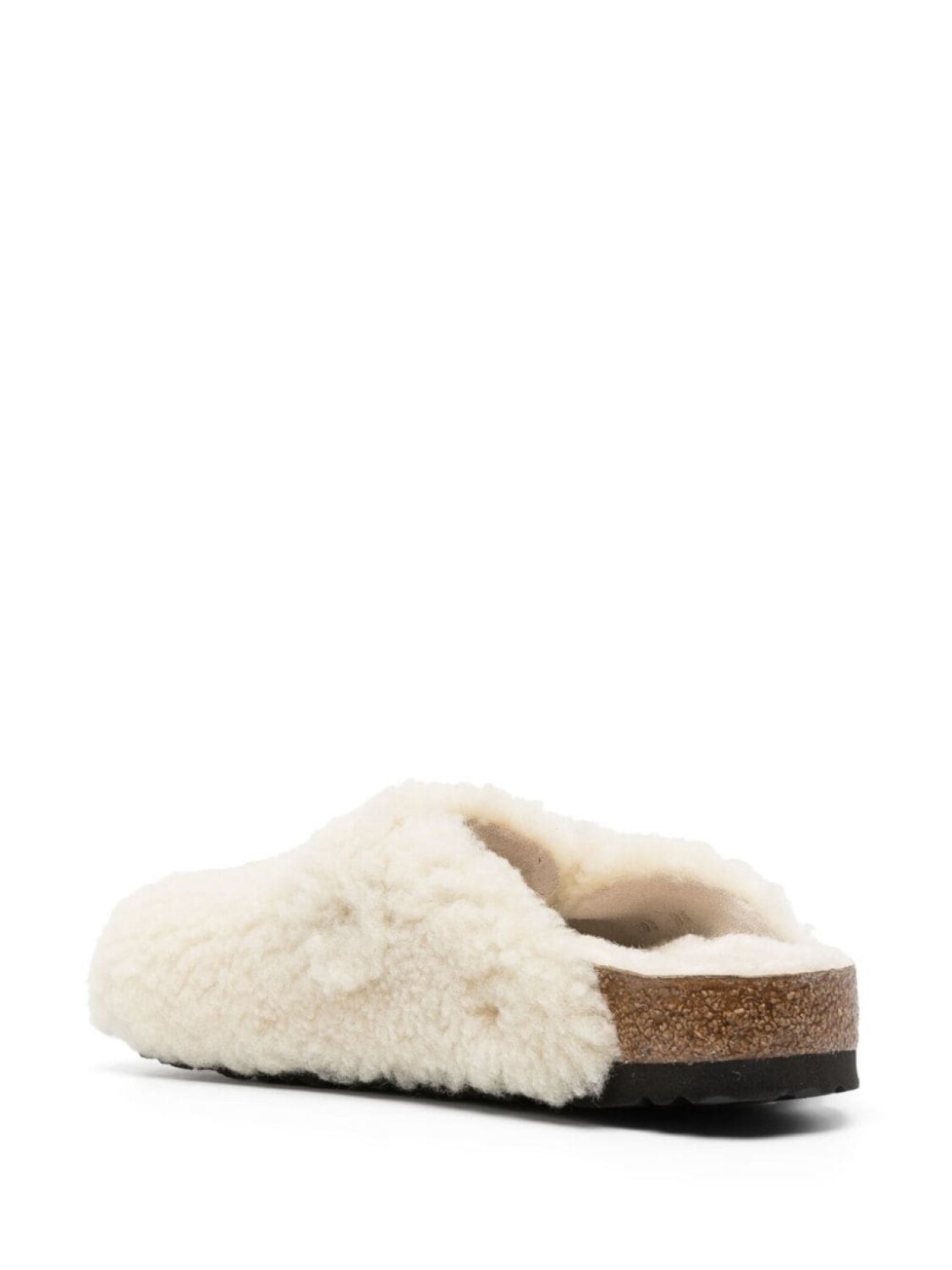 Birkenstock шлепанцы Boston на платформе с пряжками, нейтральный цвет — фото 3