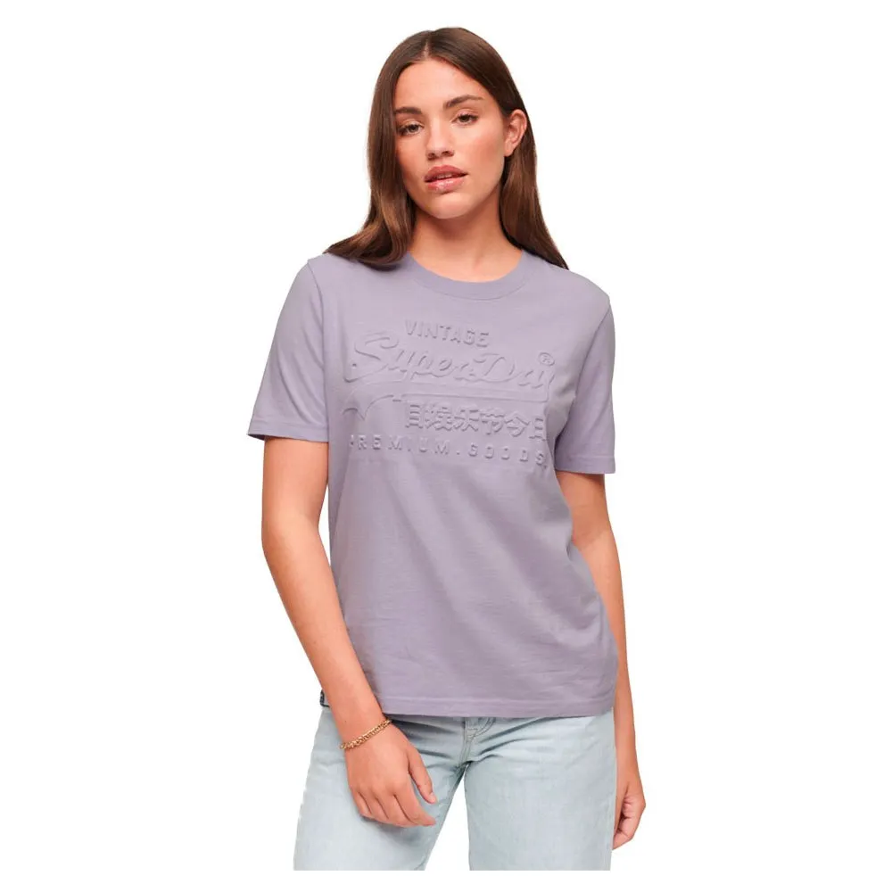 

Футболка Superdry Embossed Vintage Logo, фиолетовый