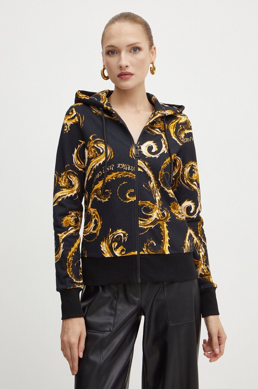 

Хлопковая толстовка Versace Jeans Couture, черный