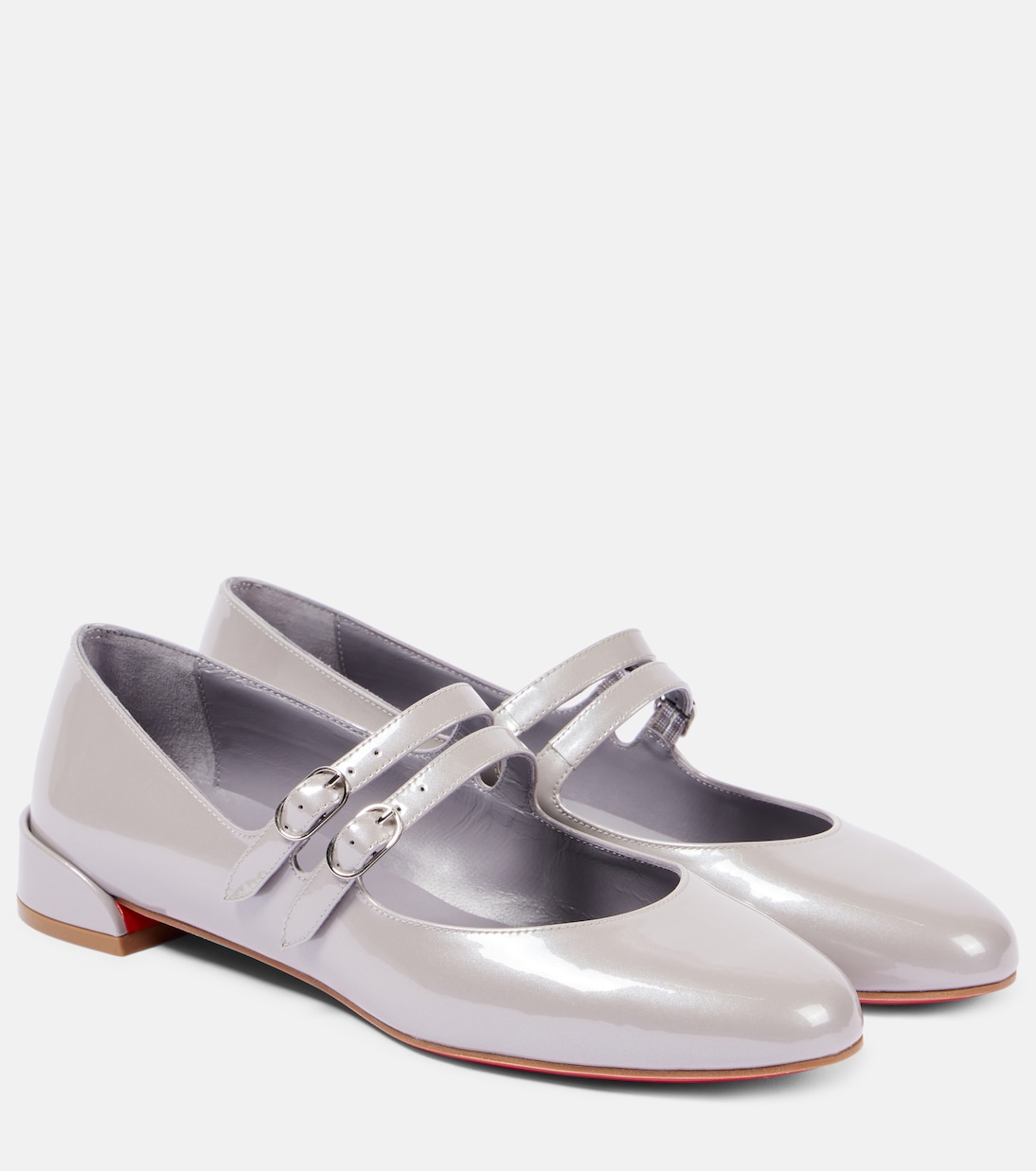 Сладкая Джейн лакированные балетки Mary Jane Christian Louboutin, Mauve/ Lin Mauve