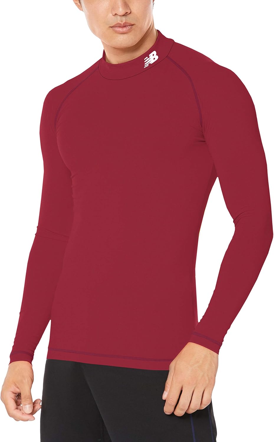 

Мужская эластичная футболка New Balance (JMTF7380) с длинным рукавом, быстросохнущая, для футбола/гольфа