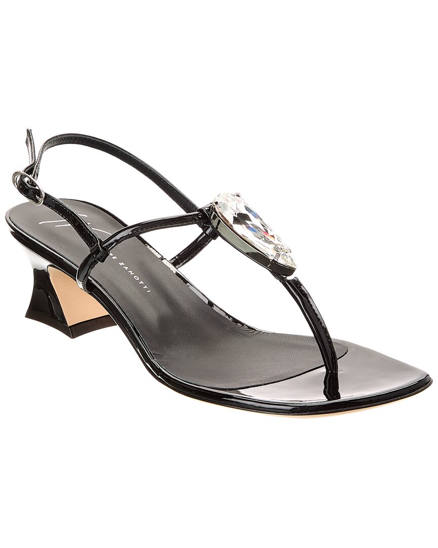 Giuseppe Zanotti Anthonia 45 Vinyl Sandal, черный