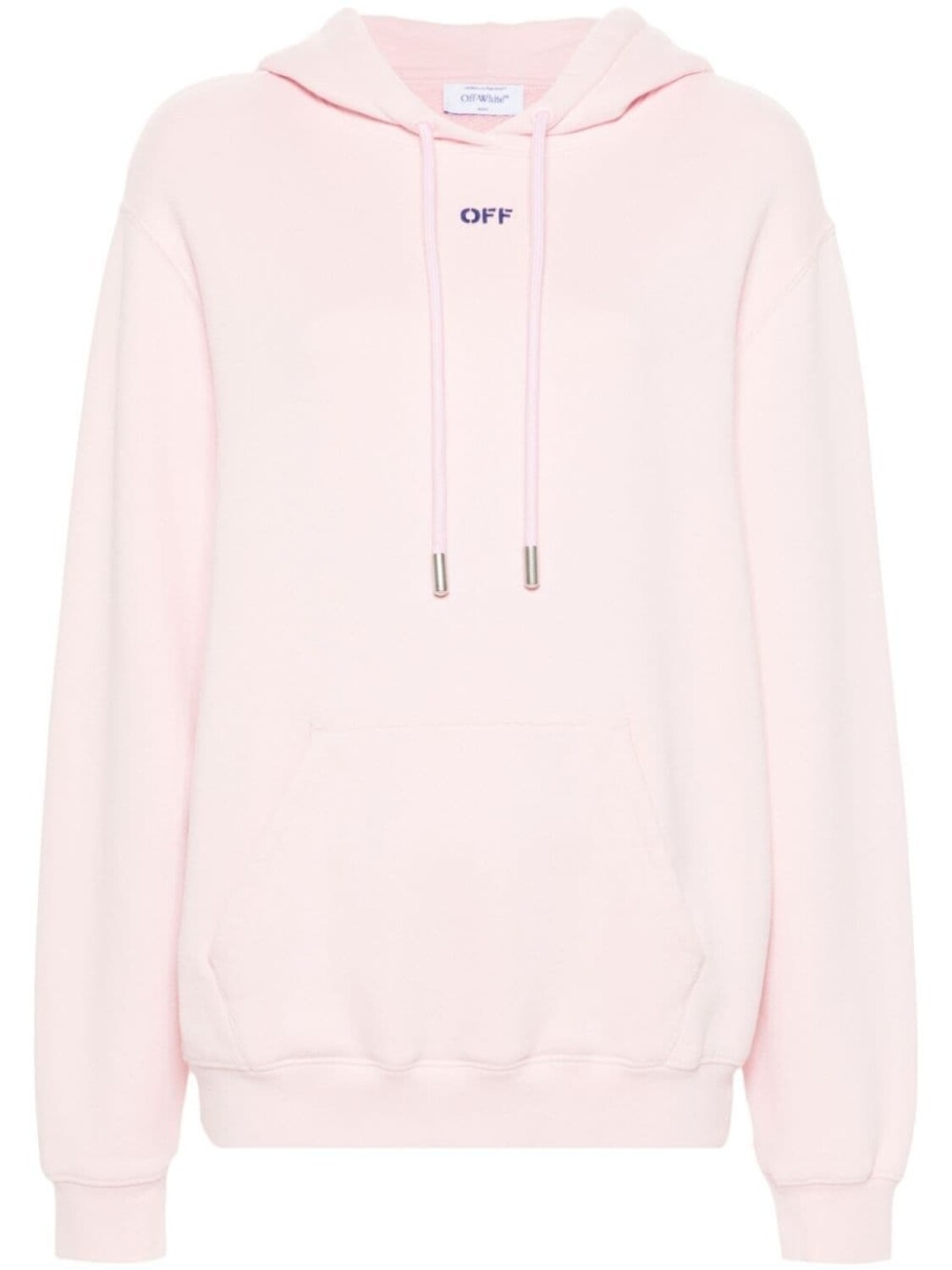 

Off-White худи с вышитым логотипом, розовый
