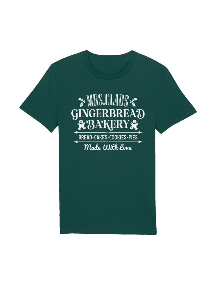 

Футболка F4NT4STIC T-Shirt Santas Gingerbread Bakery Weihnachten, цвет glazed green