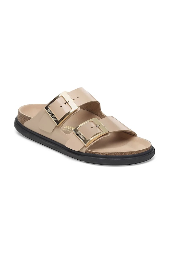 Кожаные сандалии Arizona Droplet Buckle Birkenstock, бежевый — фото 2