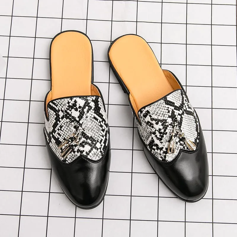 Мужские туфли из роскошного бархата с золотой пряжкой, слипоны пенни-лоаферы, повседневные тапочки для курения, для дома и улицы, сандалии черного цвета, размеры 7-13 Senlongbao, черный — фото 3