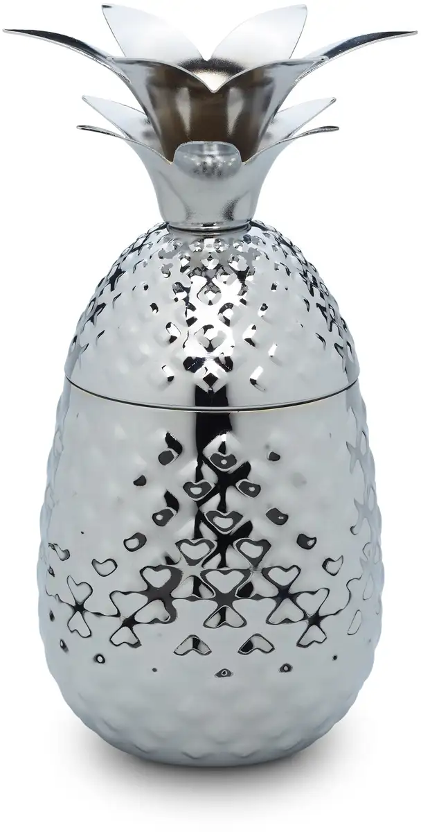 

ECHTWERK Чашка "Ананас" (набор, 1 шт.), коктейльная чашка с ананасом, коктейльный бокал, нержавеющая сталь, съемная крышка 20 см, цвет edelstahlfarben