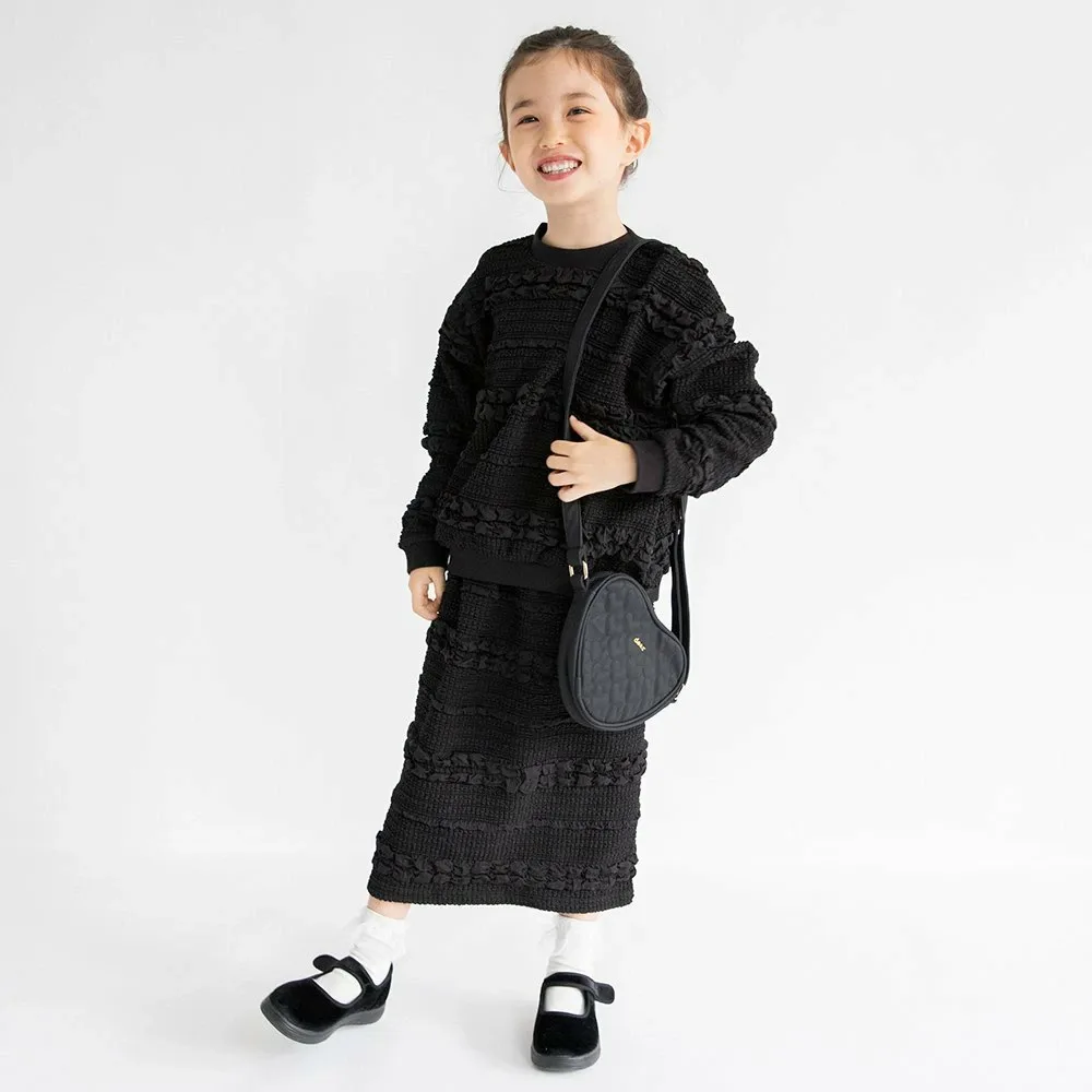 Жаккардовая юбка Pocky Branshes, black — фото 4