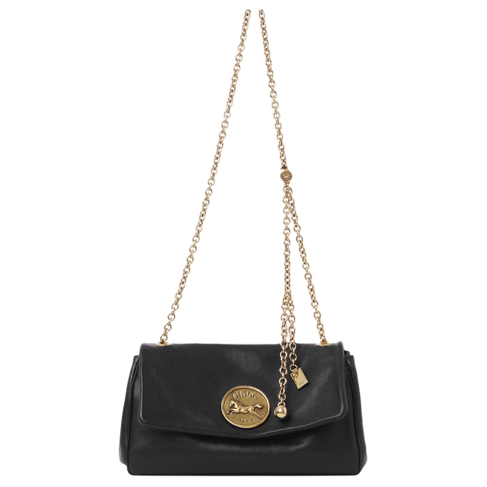 

Chloé Сумка через плечо из буйволовой кожи Chloe женская черная