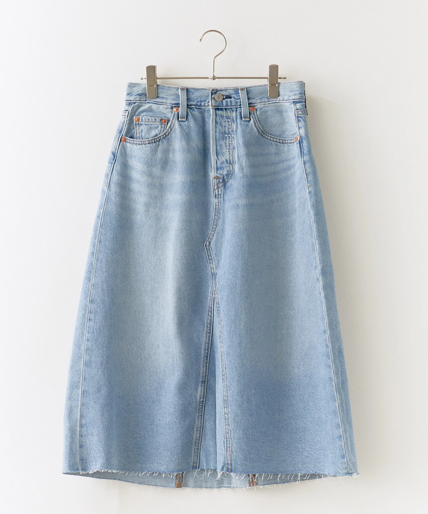 Джинсовая юбка LEVI'S HR A-LINE DECON (юбка А-силуэта с эффектом орошения) — фото 2