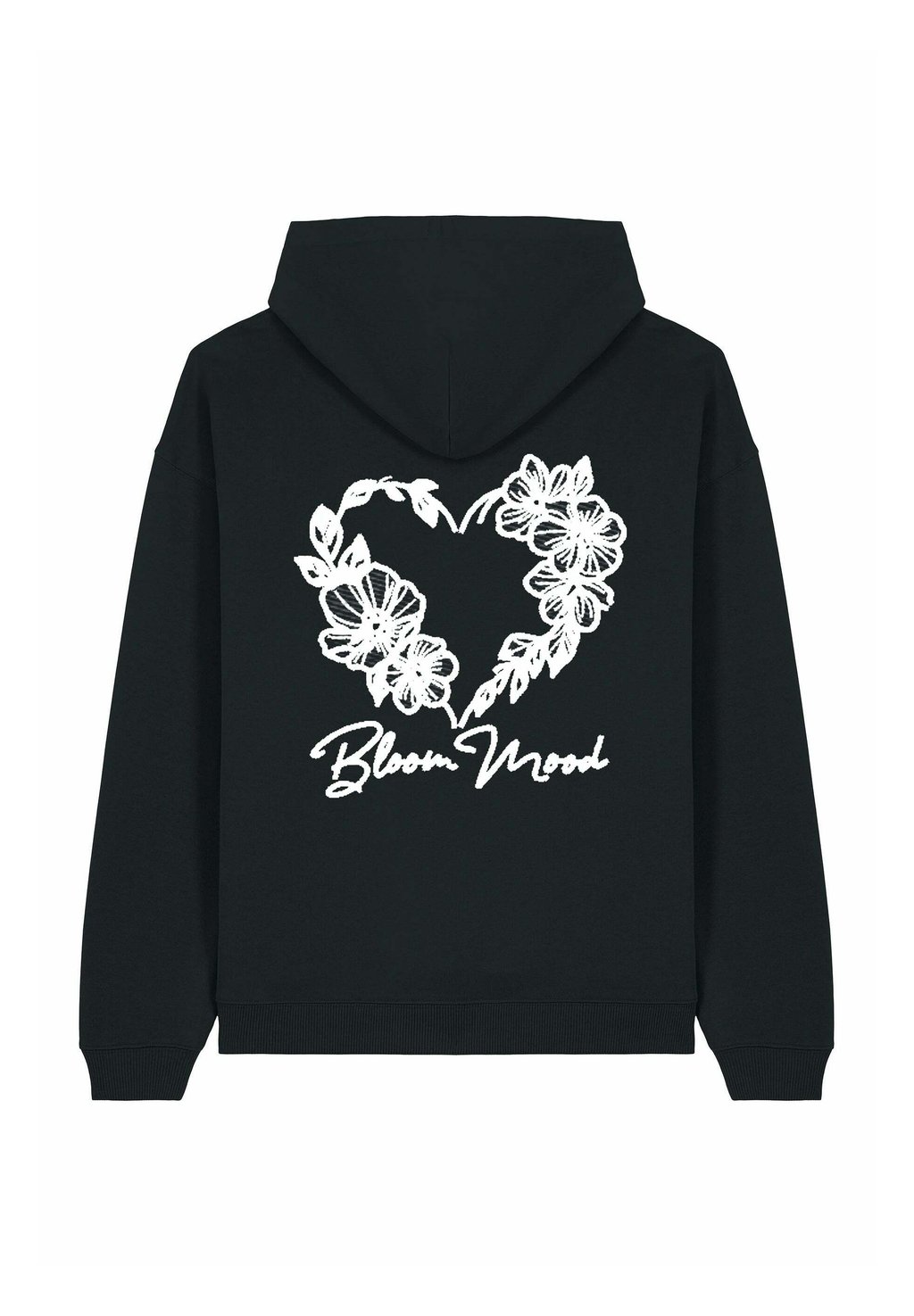 

Толстовка BLOOM MOOD BACK EMBROIDERY UNISEX - Hoodie Mira Paris, черный