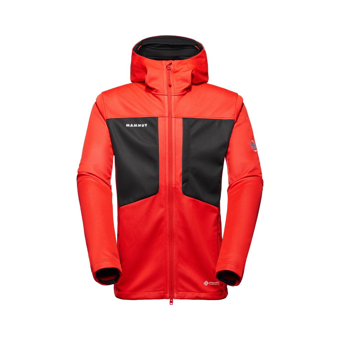 

Куртка Soft Shell Ultimate VIII Asia Version мужская MAMMUT, красный/черный
