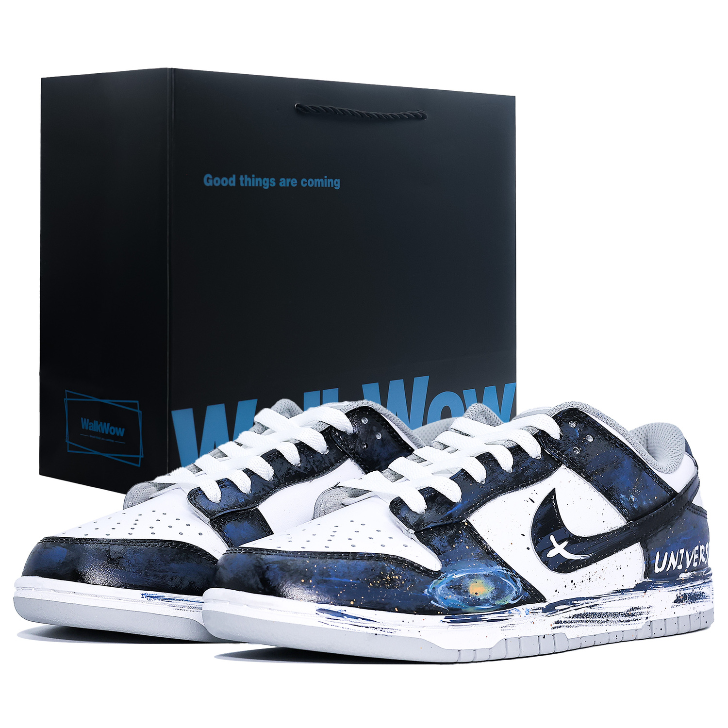

Nike Dunk Slip Resistant, Abrasion Resistant, Breathable низкие кроссовки для скейтбординга Unisex Dark Blue