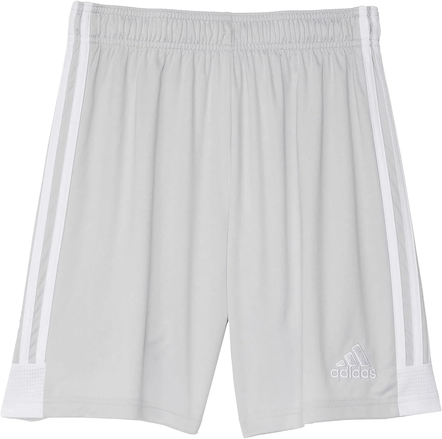 Детские классические шорты Adidas с тремя полосками, Team Light Grey/White