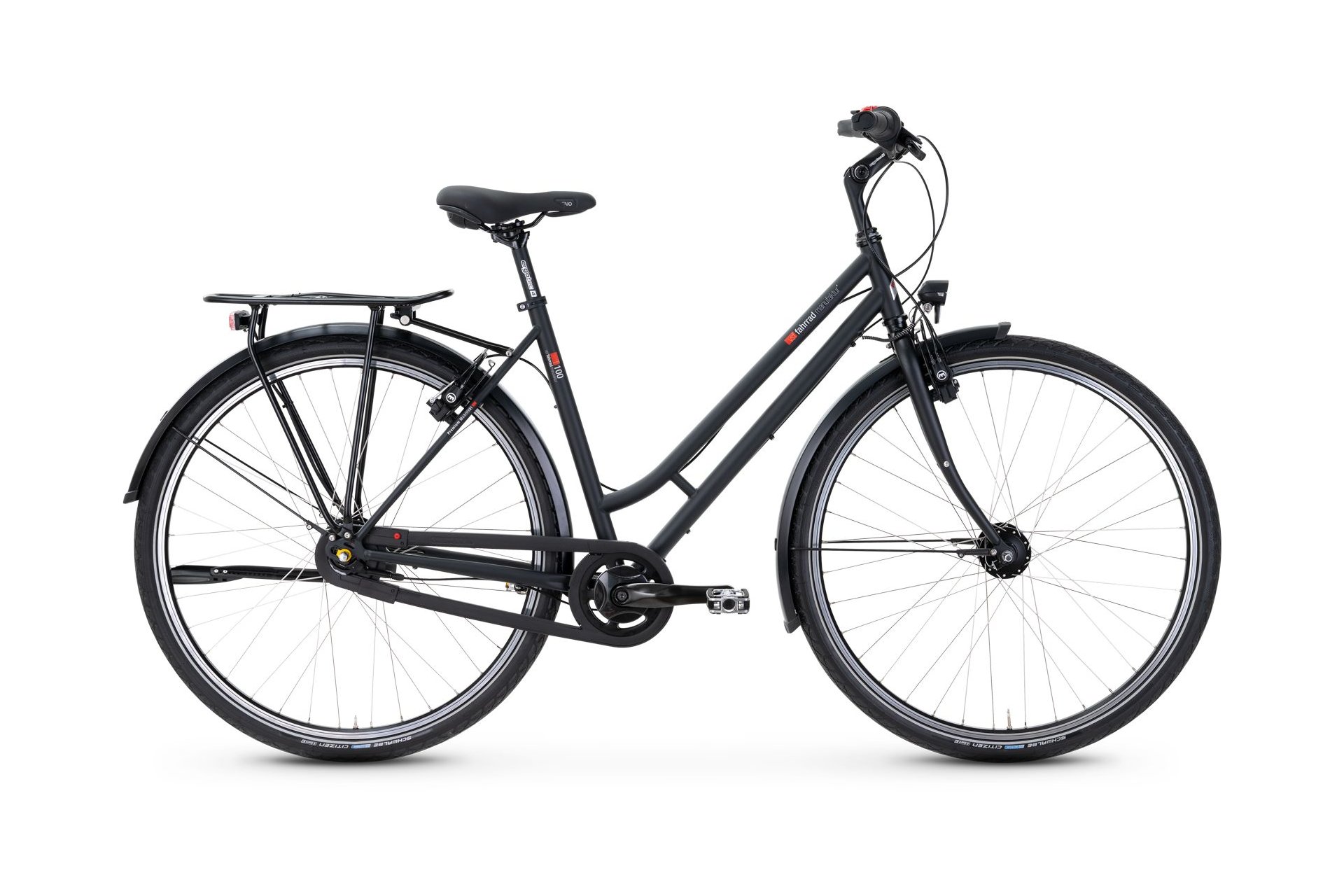

Городской велосипед Vsf Fahrradmanufaktur T-100 - 28 дюймов - trapez - 2026, schwarz | ebony matt