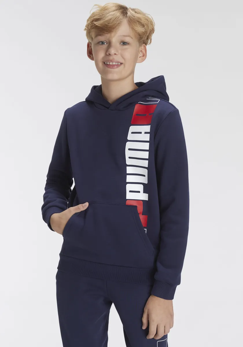 

Толстовка PUMA с капюшоном "ESS+ LOGO LAB HOODIE FL B", цвет Puma Navy