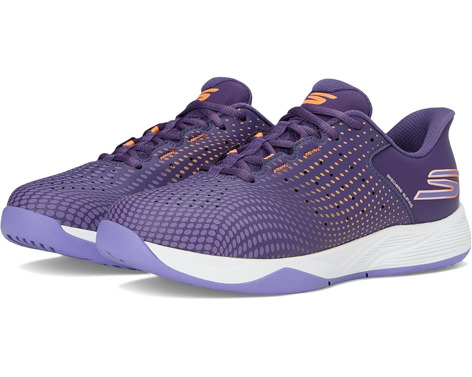Кроссовки SKECHERS Skechers Hands Free Slip-ins Viper Court Reload, цвет Purple/Coral