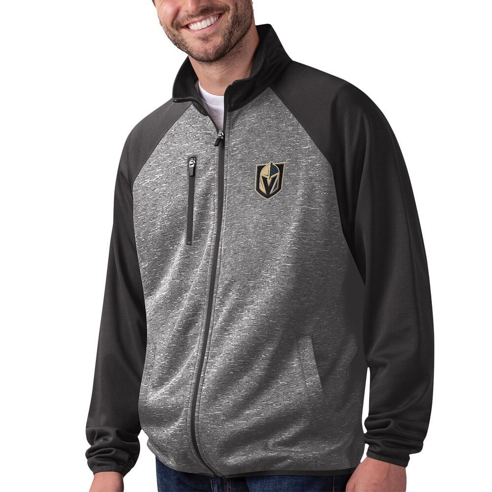 

Мужская спортивная куртка G-III Sports by Carl Banks Black Vegas Golden Knights Runners с молнией во всю длину реглан, цвет Lvk Black