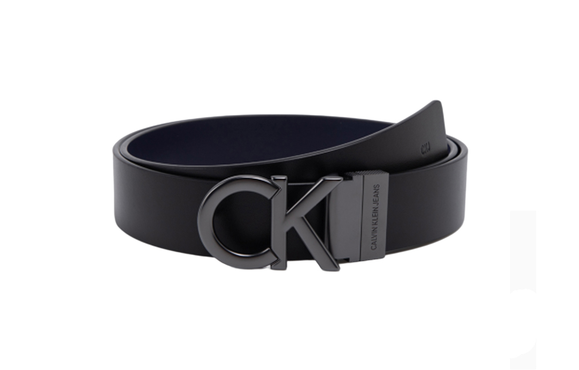 

Calvin Klein Кожаный мужской ремень черный, Black