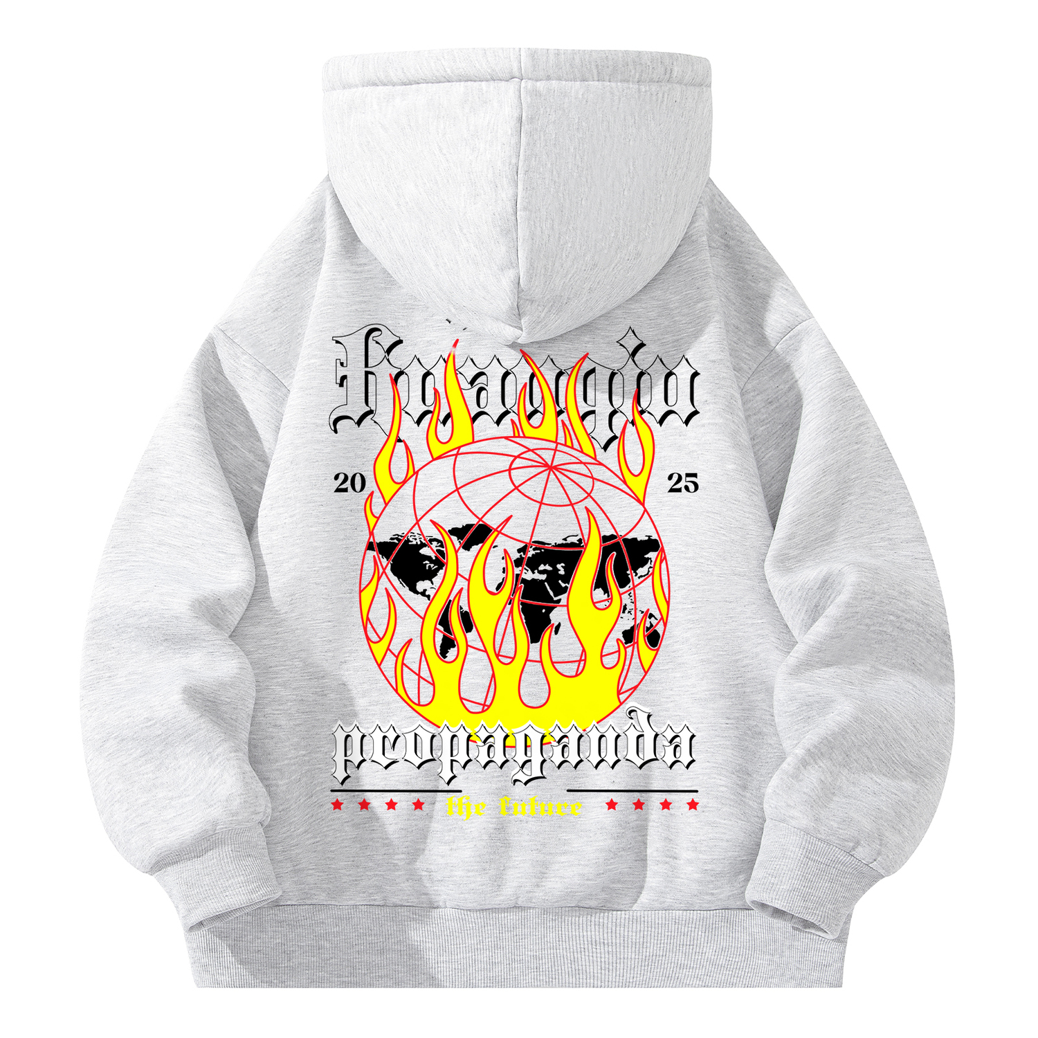 

Толстовка Unisex Hooded Moderate Cardigan HUANQIU, белый heather серый