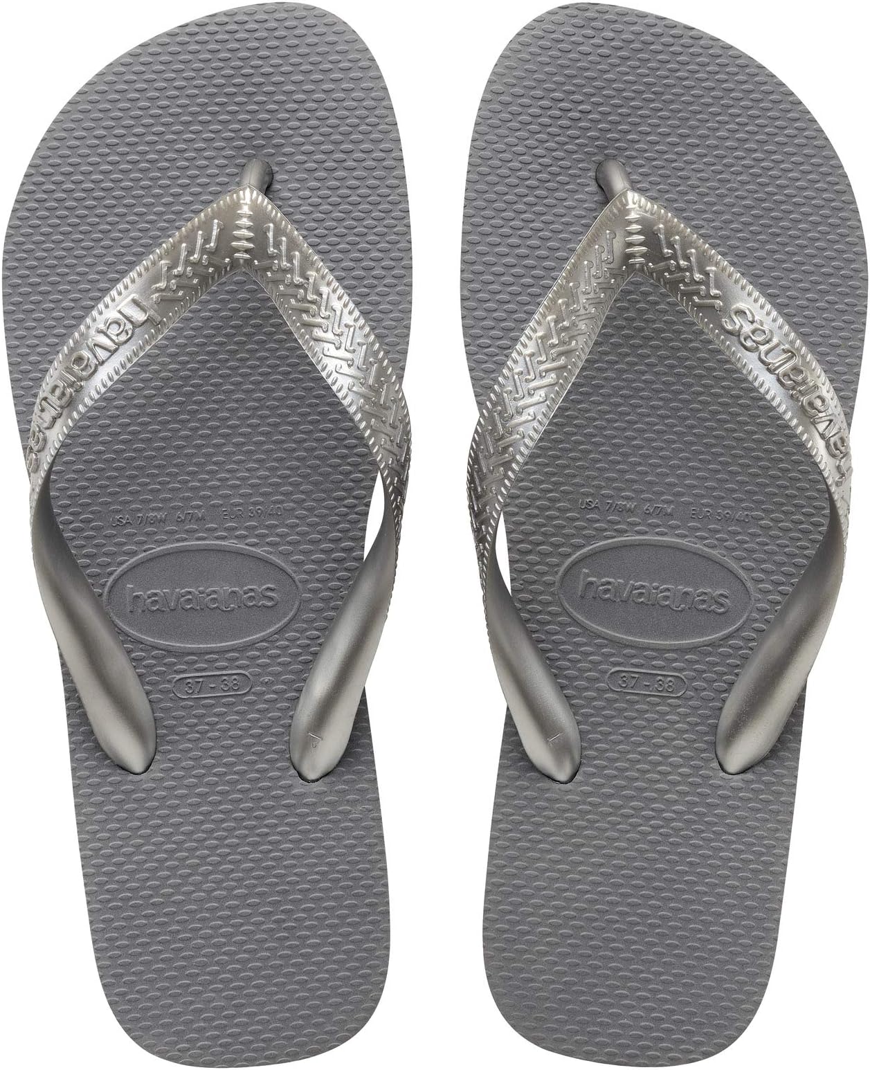 

Шлепанцы Top Tiras Flip Flop Sandal Havaianas, цвет Steel Grey