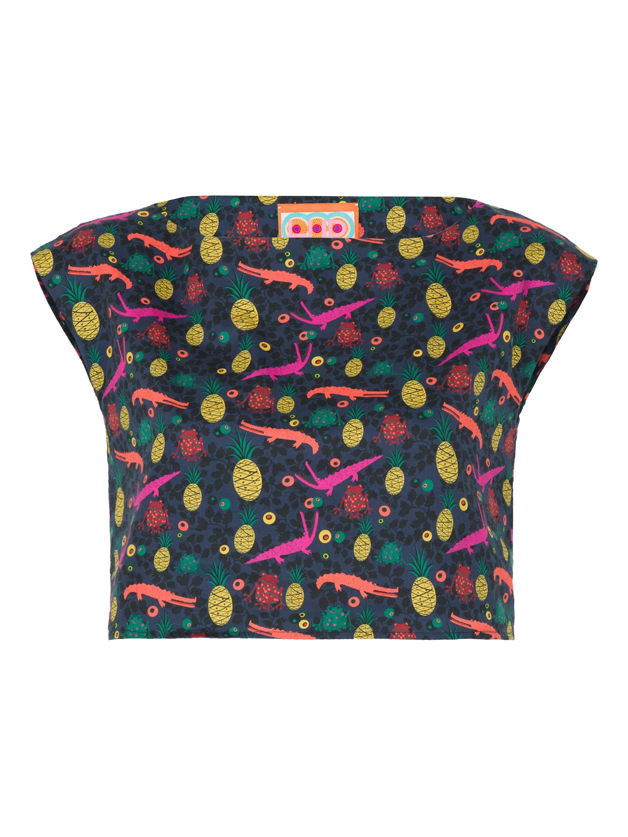 

Топ с принтом Lhd, синий