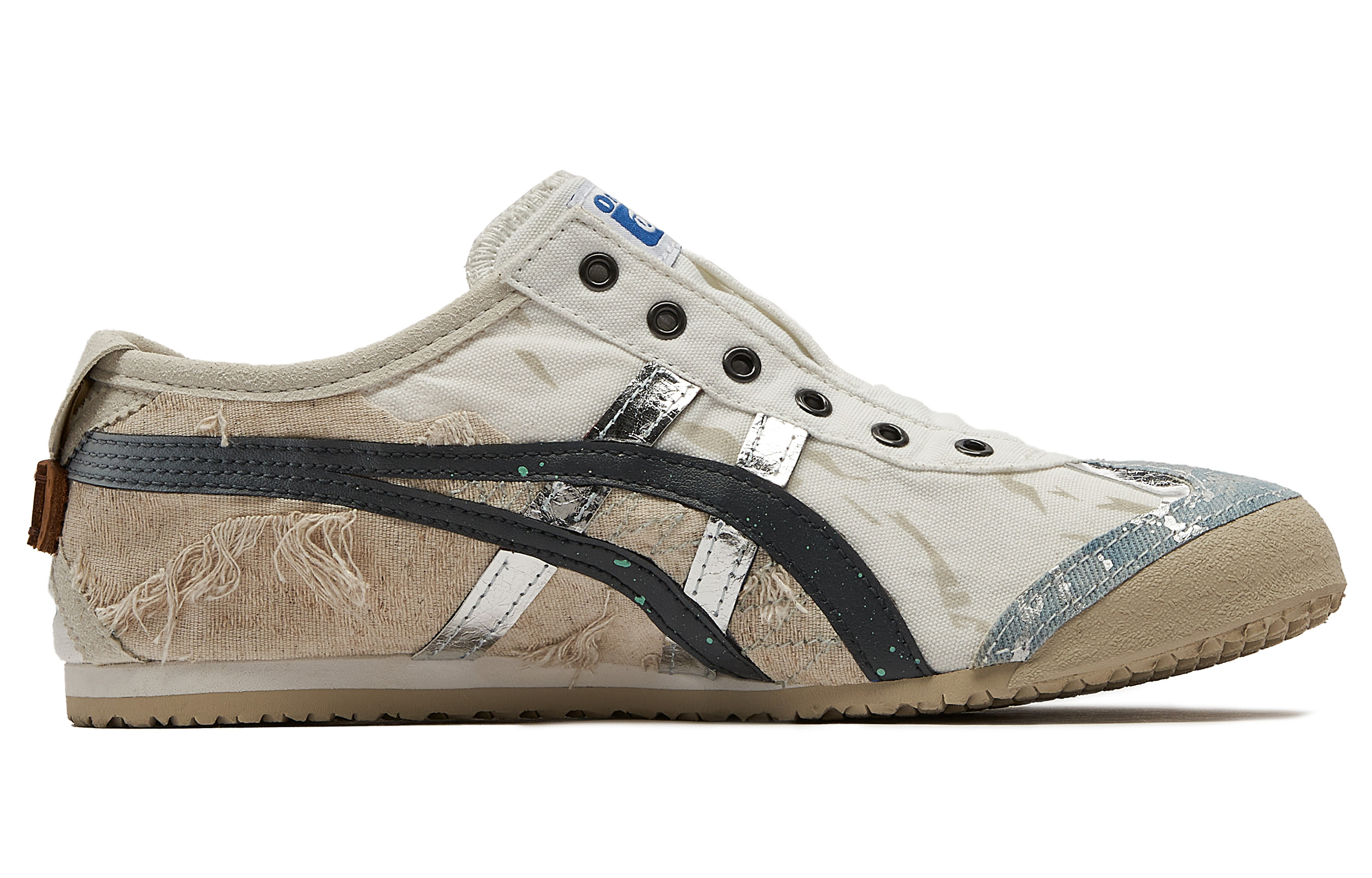 

Кроссовки Onitsuka Tiger MEXICO 66 Lifestyle Shoes Unisex Low-top White/Blue/Brown, белый/синий/коричневый