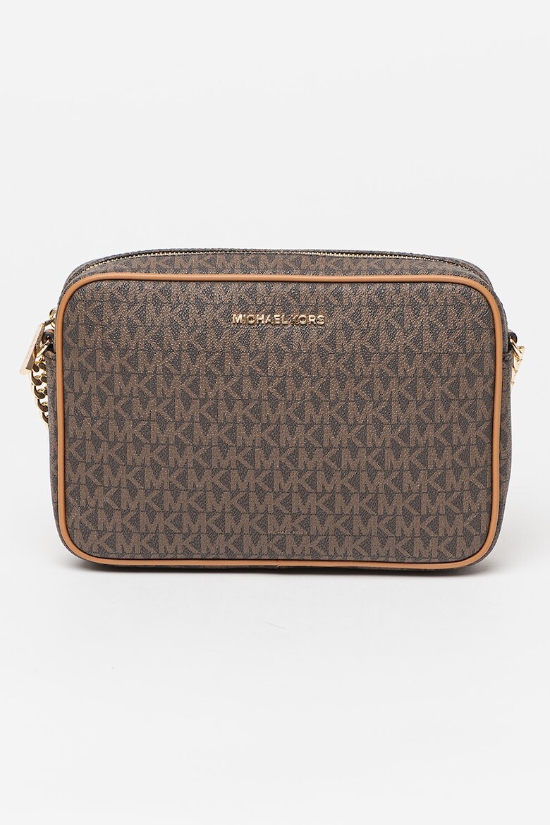 

Кожаная сумка Jet Set с логотипом Michael Kors, коричневый