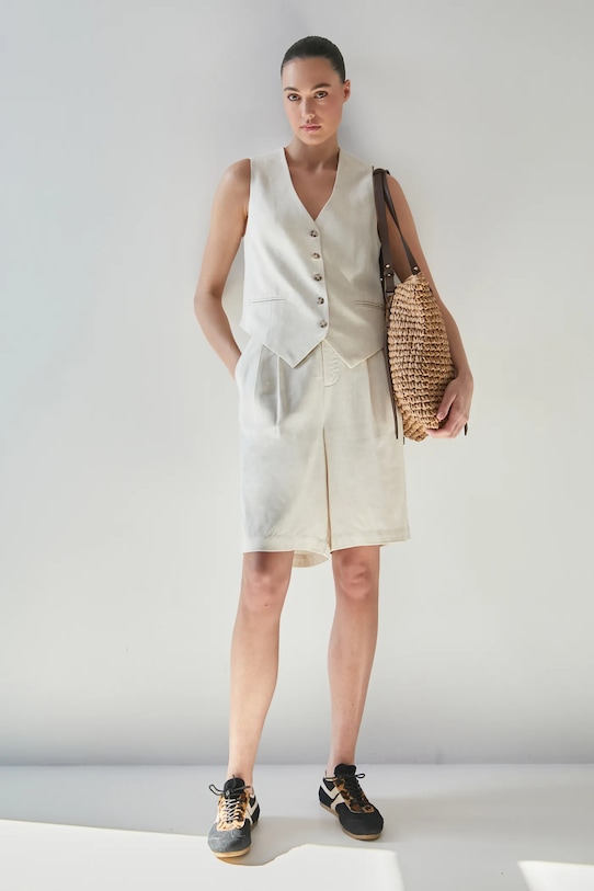 

Жилет с добавлением льна Medicine, бежевый