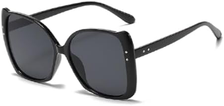 

Винтажные солнцезащитные очки большого размера 2027 года для женщин, градиентные, с защитой от УФ-излучения UV400, большие белые солнцезащитные очки для женщин MTZJH, C1 Black - Full Gray