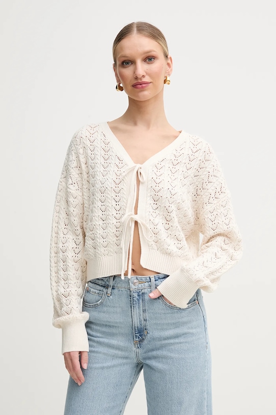 

Хлопковый кардиган RUTH Guess, бежевый