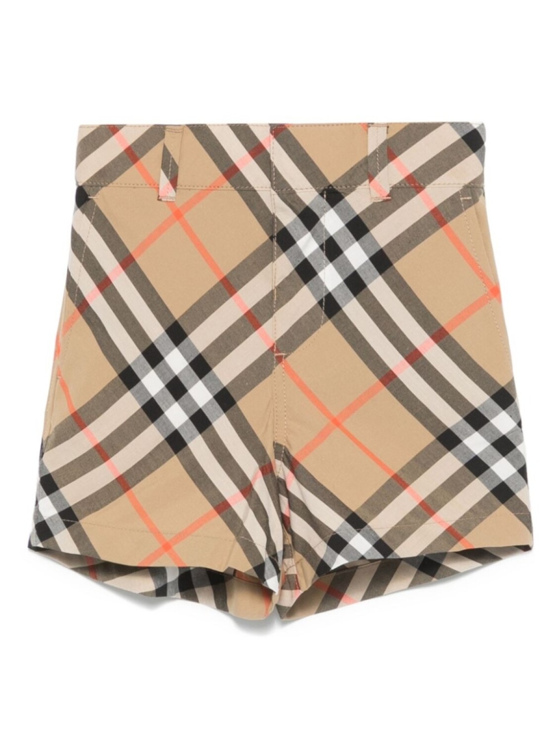 

Шорты из хлопка в клетку Burberry Kids, коричневый