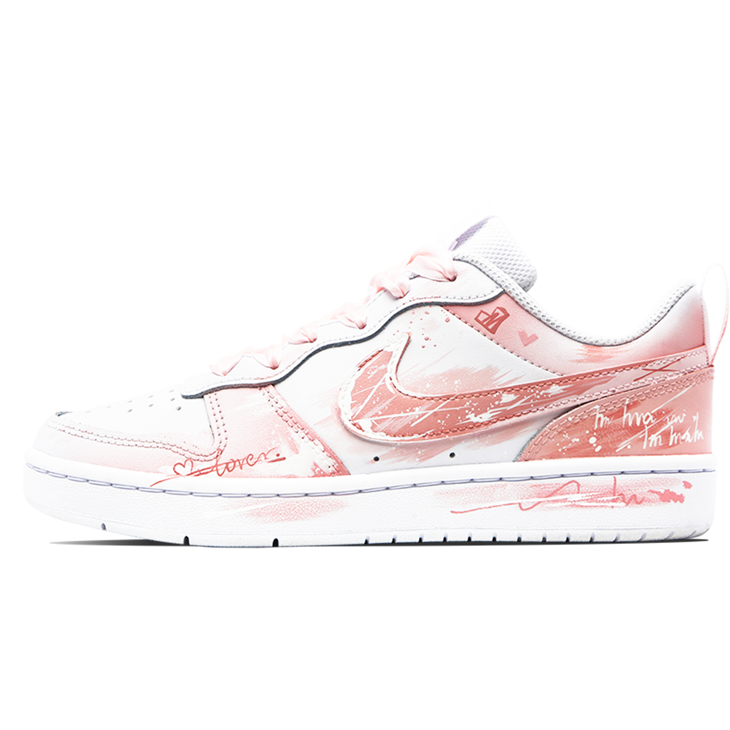 

Низкие детские кроссовки для скейтбординга Court Borough Love Confession для подростков Nike, розовый
