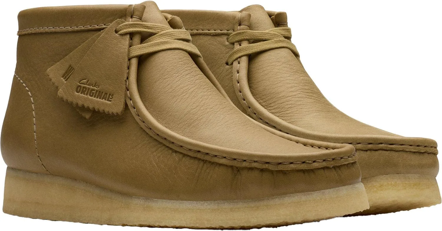 Мужские ботинки Clarks Wallabee, оливковый — фото 4