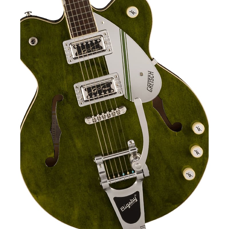 

Электрогитара Gretsch G2604T Limited Edition Streamliner Rally II Center Block Guitar w/ Bigsby B70 - Rally Green Stain