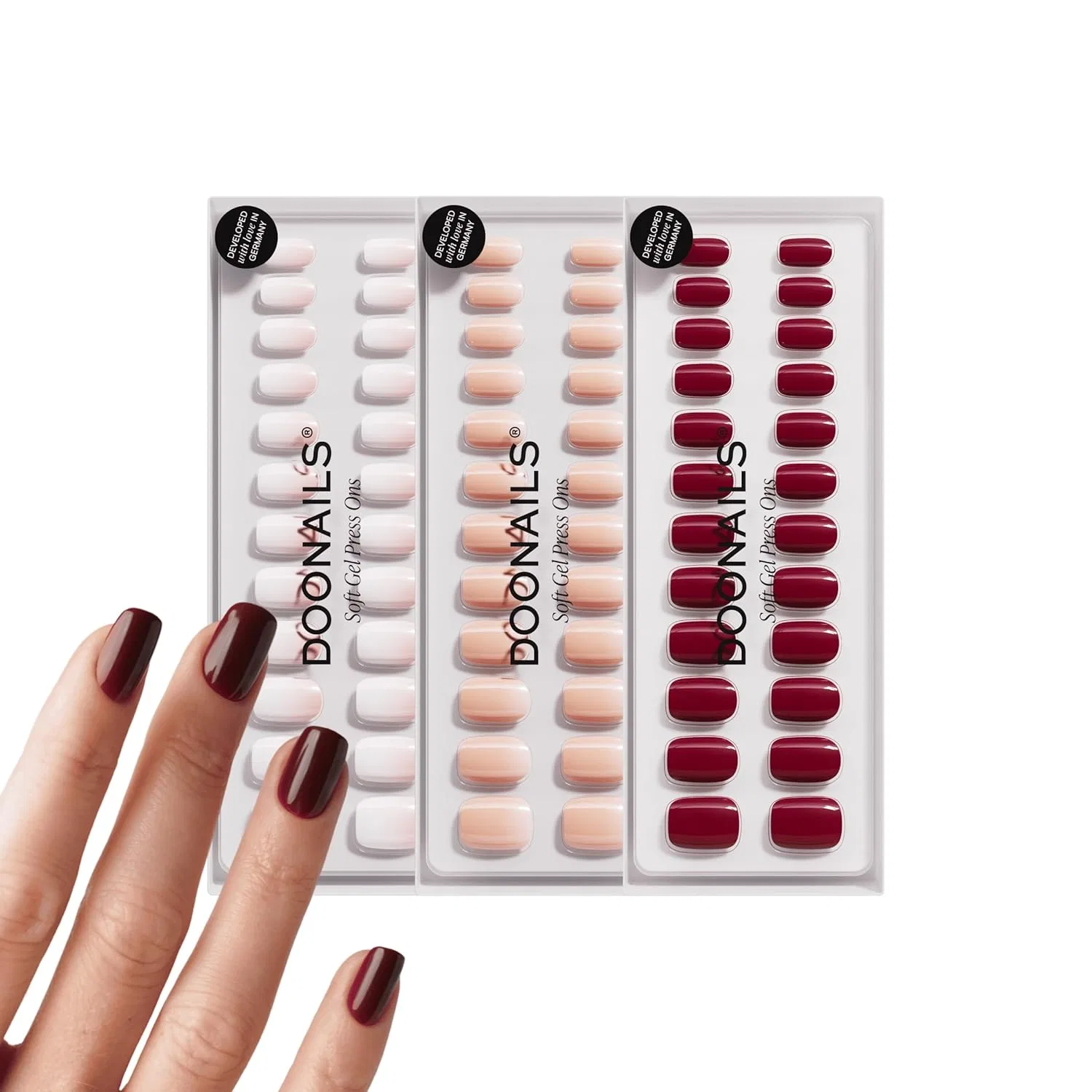Набор накладных ногтей DOONAILS Favourite Colour Set, 3 x 30 шт. Doonails