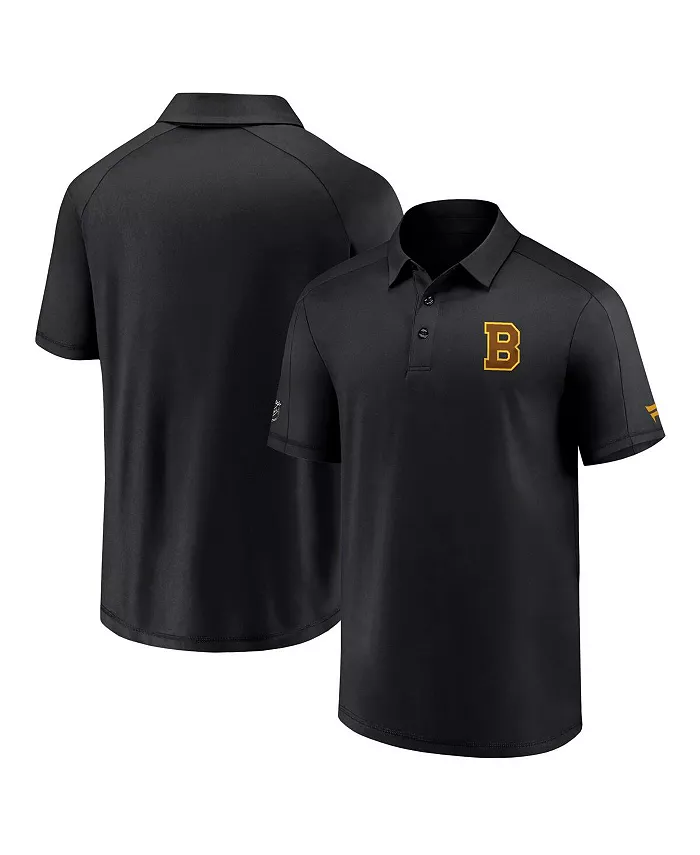 

Фирменная мужская поло Authentic Pro Logo Polo в черном цвете с логотипом Boston Bruins Fanatics