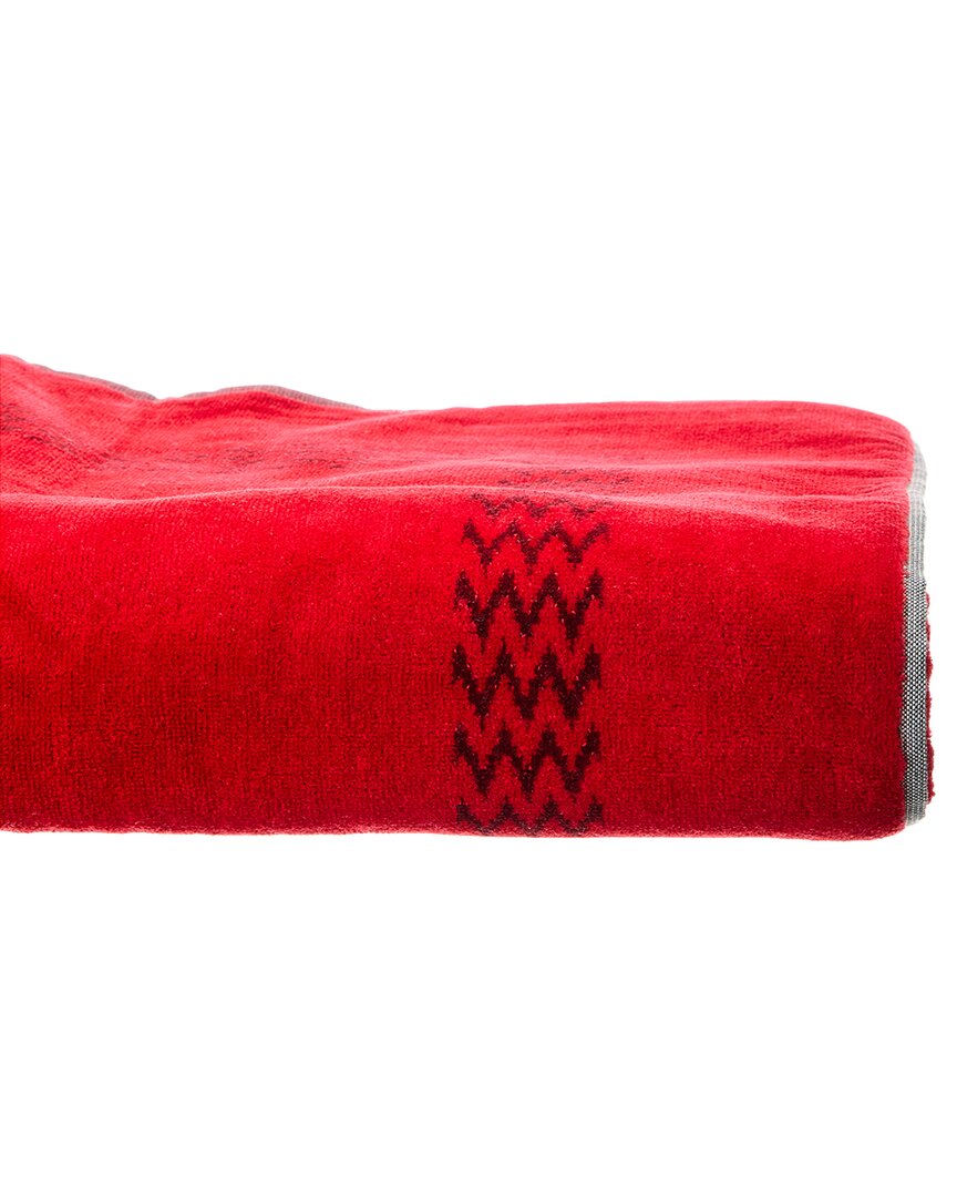 

Шерстяное полотенце с жаккардовым логотипом LANVIN, красный