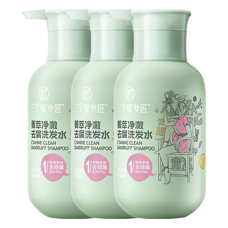 Шампунь для лечения перхоти Pure Dandruff Treatment с ароматом мыла для очищения, 400 мл Three Trolls — фото 3