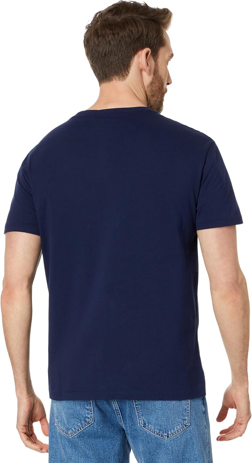 Мужская футболка POLO RALPH LAUREN Classic Fit с логотипом, Navy — фото 2
