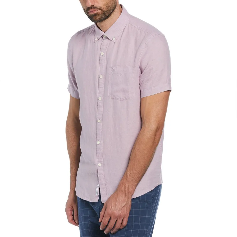 

Рубашка Original Penguin Delave Linen With Pocket, фиолетовый