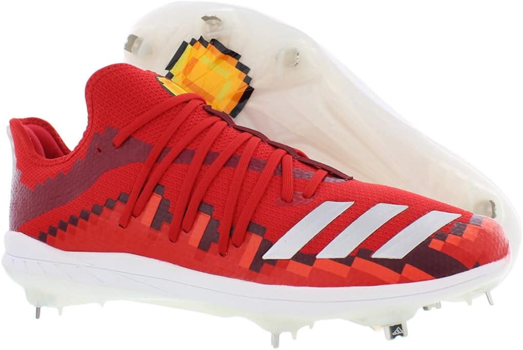 Бейсбольные бутсы для мужчин Adidas Afterburner 6, красный/алый — фото 4