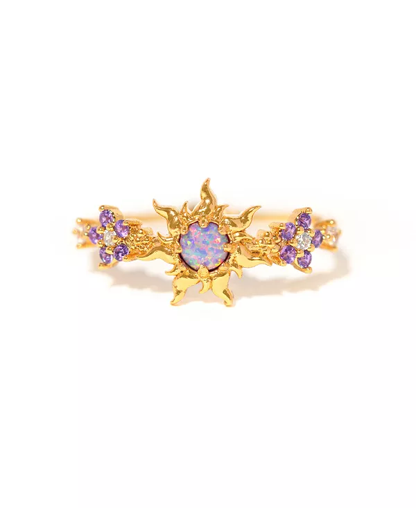 

Позолоченные кольца с кристаллами солнца из коллекции Disney «Рапунцель» Girls Crew, gold