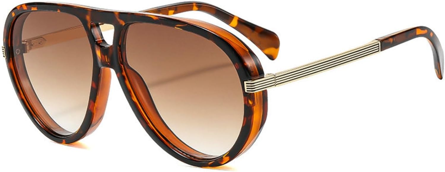 

Солнцезащитные очки Willochra в большой оправе, популярные пилотские очки для женщин и мужчин, винтажные солнцезащитные очки в стиле панк, роскошные, металлические, для активного отдыха, 70-х годов, C4