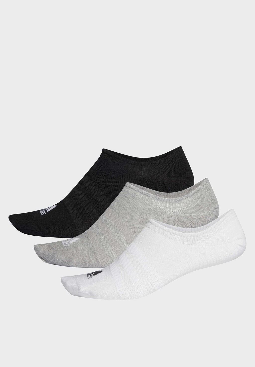 Носки до щиколотки LIGHT NO-SHOW NO SHOW 3 PAIR PACK adidas, серый — фото 2