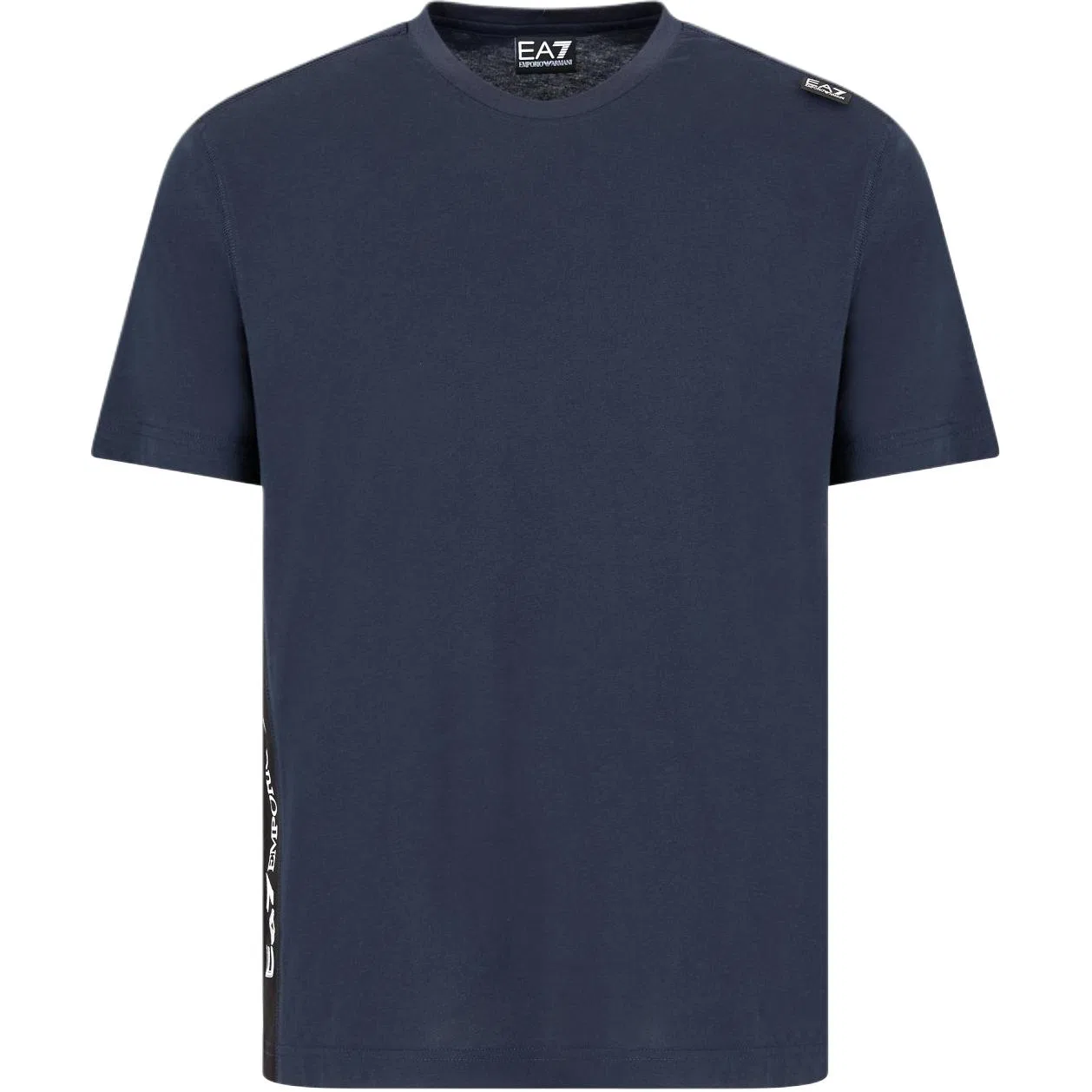 Футболка с аппликацией логотипа EMPORIO ARMANI, Blue